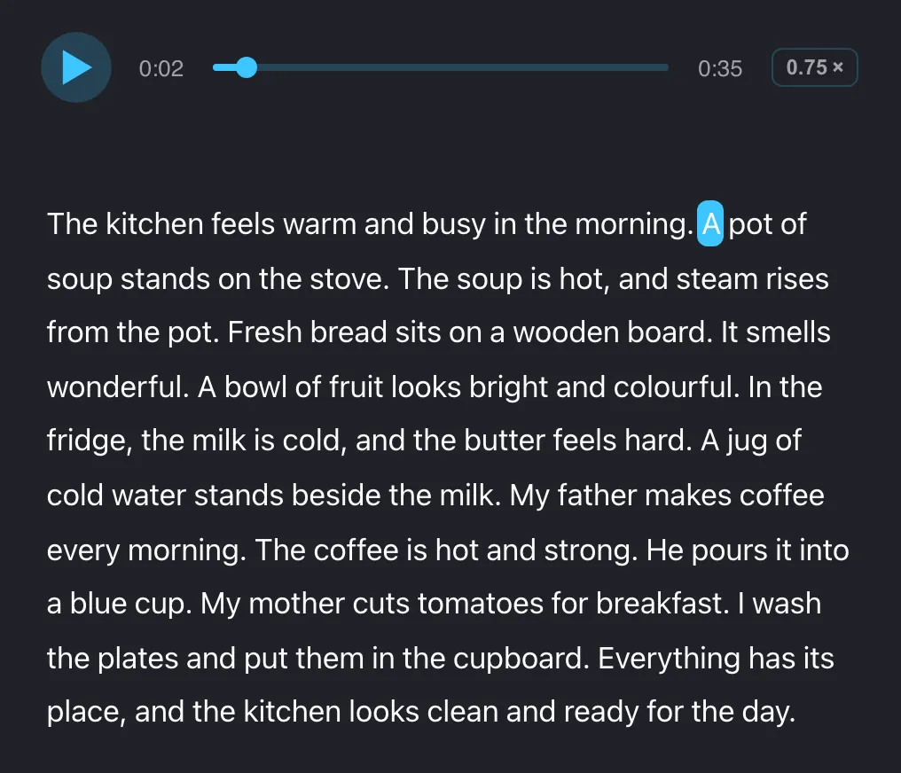 Texto con audio en CoolPan