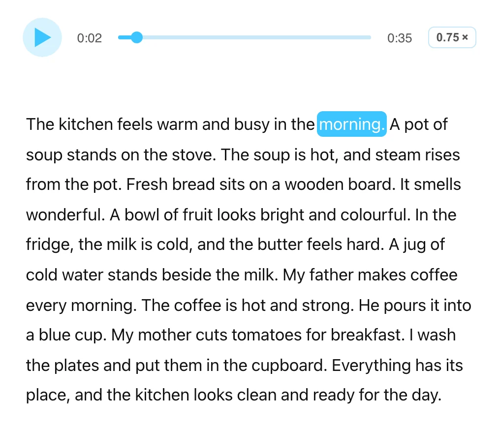 Texto con audio en CoolPan